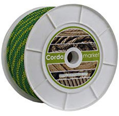Cordamarket Cuerda Driza, Adultos Unisex, Amarillo/Verde, 10mm a 50mts