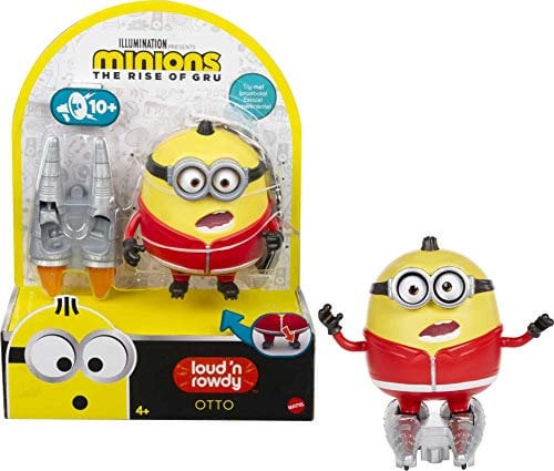 Minions - Personaggio Otto Parlante con Pattini a Razzo, Giocattolo per Bambini 4+ Anni, GMF06