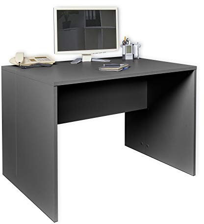 Schreibtisch in Grau Arbeitstisch 110 cm x H 75 cm x 75 cm Bürotisch PC Tisch Büro Möbel Gaming Tisch Computertisch Kindertisch Büromöbel Stabiler Bürotisch