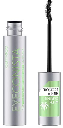 Catrice EYEconista High Volume High Care Mascara, Wimperntusche, mit pflegendem Hanfsamenöl, Nr. 010 Eye Care, schwarz, pflegend, verlängernd, mit Ölen, matt, vegan, ohne Parfüm (11ml)