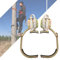 Ramponi Tree Climbing, Acciaio Inossidabile Ramponi da Arrampicata, Regolabile Ramponi per Alberi Professionali per Lavoratore Elettrico, Palo Arrampicata,400model