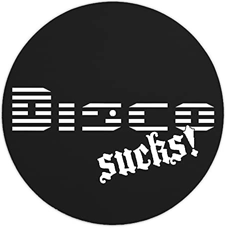 Next Ferry - Slipmat - Disco sucks - Plattenspieler Matte aus Filz - Slipmats für Dj's - Plattentellerauflage für alle Plattenspieler Turntables - gedruckt in Deutschland