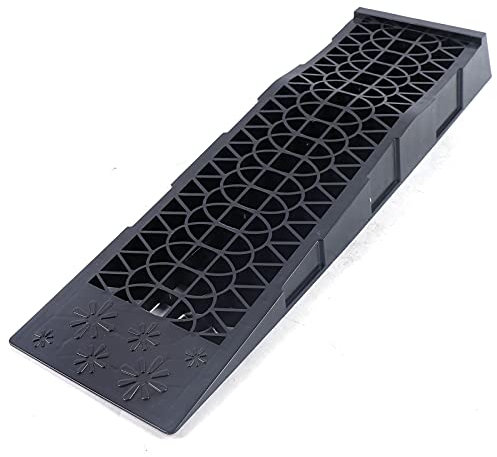 2 Stück PKW Auffahrrampen-Set 3 Tonnen, Kunststoff KFZ Rampe, Hohe Stabilität, Geeignet für Sportwagen und Fahrzeuge mit niedrigem Fahrgestell