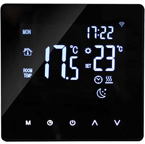 Digital Thermostat - Smart Thermostat Gas/Water Boiler Heating - Room Thermostat Hot Weekly Programmable Temperature Controller for Underfloor Water Heating