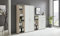 BMG Möbel Aktenschrank Office Edition Set 22, Büroschrank abschließbar mit Metallgriffen Made in Germany (Eiche Sonoma/Weiß Matt)