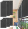 Yznahre Anthrazit Senkrechtmarkise Vertikalmarkise Außenrollo, 100x240cm Sichtschutz Sonnenschutzrollo Balkonrollo, Wasserfest Thermofunktion für Balkon Terrasse Garten