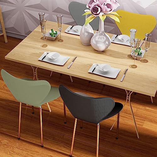 Chleby 4er Set Esszimmerstuhl Plastikstuhl Stuhl Esszimmerstühle Wohnzimmerstühle Stühle für das Esszimmer Kunststoff Geeignet für Esszimmer, Wohnzimmer schwarz grau gelb grün