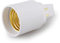 GODENI 4 adaptadores G24 a E27, 4 Pines, 21,8 mm, convertidor de Base de lámpara G24q a E26/E27, Z1004