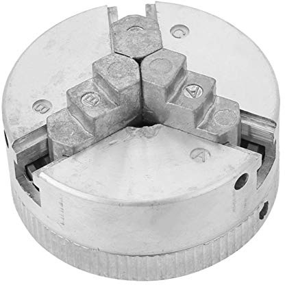 Three Jaw Chuck Alloy Three Jaw Chuck Clamping Attachment for Small Metal Lathe Hand Drill Chuck Wood Lathe Control Panel