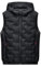 ZDJSWJ Hommes à capuche manteau gilet extérieur matelassé hiver sans manches veste grand khmer coupe - vent gilet (Noir,8XL)