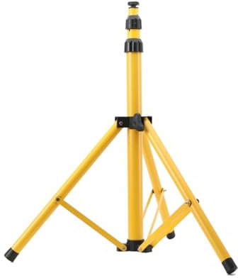 Cozyel Portable Floodlight Tripod Stand Camp Work Site Emergency Lamp Stand, Single Head, Retractable Frame, Flexible Adjustable Floodlight Tripod for Workshop, Garage, Construction, Basement