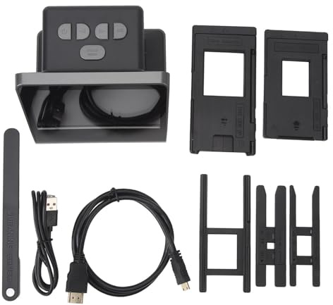 Film- und Fotoscanner, Filmscanner mit 5 Zoll LCD Bildschirm, 48 MP High Definition, 16 GB Speicher, Fotoscanner für Win XP, für Vista, für Win 7 8