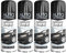 PNJB All Purpose Aerosol Spray, Interior Exterior, Fast Dry Excellent Coverage Adhesion, Long-Lasting Durability, Black Gloss Aerosol, 250 Ml (4 Pcs)