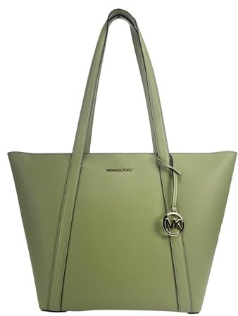 Michael Kors Pratt Große Tote Schultertasche (Light Sage), Light Sage, Large