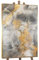 YS-Art Luxus Abstrakt Acryl Gemälde auf Leinwand Harmonie aus Gold und Silber handgemalt Wohnzimmer Wandbild modern Wohndekor echte Kunst 140x100 cm