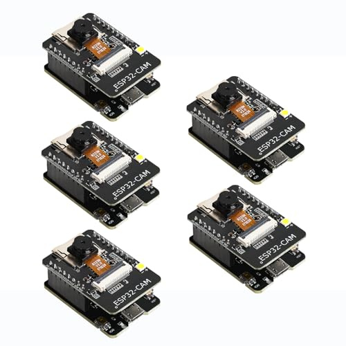 YEJMKJ ESP32 CAM CAM Entwicklungsplatine Wifi und Bluetooth mit OV2640 2MP Kamera für Arduino Kamera WiFi + Bluetooth Modul 4M PSRAM Dual-Core 32-Bit CPU Entwicklungsplatine mit OV2640 2MP