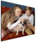 DARO Design - 40x40 cm Mein Foto auf Leinwand Hochdichte Faserplatte HDF 6mm, Schwarze Kanten, Fester Wandhaken - Als Hochzeitsgeschenk, für Baby Bilder und Familien Fotos und andere besondere Momente