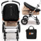 Baby Uma Kinderwagen-Sonnenschutz – LSF 50+ Stubenwagen-Abdeckung, Baby-Sonnenschutz, atmungsaktiver Verdunkelungs-Mesh-Baby-Sonnenschutz, Kinderwagen-Abdeckung mit Reißverschlussfenster, 0–6 Monate