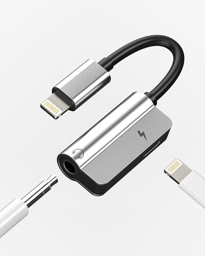Adaptateur Jack Lightning 3,5 mm Casque (2 en 1) pour IPhone Câble AUX Audio Chargeur Adaptateur Pour Apple MFI Certifié Écouteurs Câble Charge Cordon Headphone SDoppiateur Câble Pour iPad ip-3.5