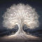 5D Diamond Painting Arbre de Vie, Kit Complet DIY Peinture Diamant Adulte, Arbre blanc avec diamants ronds, Peinture Mosaique pour Décoration Murale, Artisanat Créatif pour Enfants et Adultes, 30x30cm