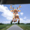 Neuer 2024 Rentier Anhänger Weihnachtsdeko Weihnachtsbaum Ornament Weihnachts Cartoon Niedlicher Acryl Tiere Weihnachtsdeko Hängender Schmuck Anhänger Lustige Weihnachtsbaumschmuck (Brown, One Size)