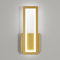 Osairous Wandleuchte LED Innen Modern, 16W 1800LM Wandlampe Acryl LED, 32CM Gold Flur Wandbeleuchtung für Schlafzimmer Korridor Wohnzimmer Treppe, Kaltweiss 6500K