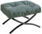 IBUYKE 11.8” H Repose-Pieds Ottomane Pliable, Petit Tabouret Rectangulaire Accentué Ottomane pour Fauteuil, Tabouret Repose-Pieds Portable Moderne pour Salon Chambre à Coucher, Vert Foncé WBD020GR