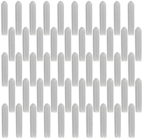 100 Stück Gummikappen für Geschirrspülerkörbe, Schützen Zinken vor Kratzern | Weiche Abdeckungen, 2,5x0,5x0,5cm, für Haushaltspflege und Wartung, Passende Lösung gegen Rost