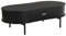 Vente-unique-Table Basse avec 2 Portes coulissantes en MDF - Noir - SEVATO