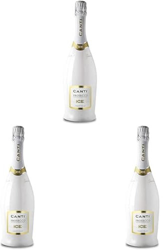 CANTI Prosecco D.O.C. ICE Vin Demisec Petillant Italien 1 Bouteille x 75 cl (Lot de 3)