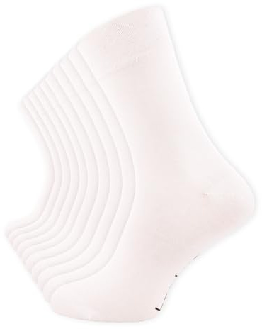 Cotton Prime Socken Herren Damen aus Bambus Viskose 10 Paar, Unisex Business Classic Bambussocken, Weich & Atmungsaktiv, Schwarz Weiss Mehrfarbig 35-38 39-42 43-46