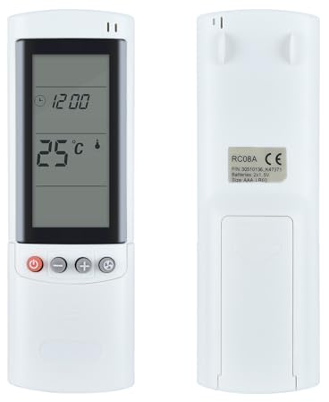 GOUYESHO New RC08A RC08B Air Conditioner Replacement Remote Control für Gree Airwell Electra Air Conditioner RC08A RC08B mit schneller Reaktion und langem Steuerabstand