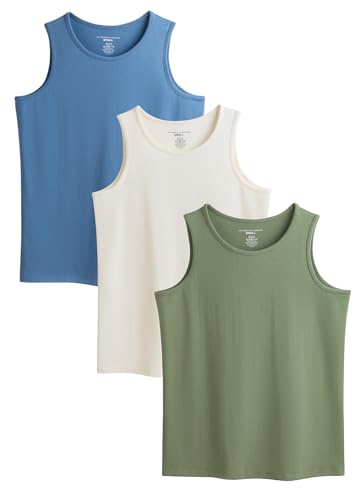 The Essentials Wardrobe Ladies TEW 3 Pack Vest - Khaki - Mid - 3X Large