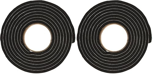 Stormguard 05SR0363.5MBL 3.5m Extra Thick Self-Adhesive Polyvinyl Draught Excluder Foam– Black (Pack of 2)