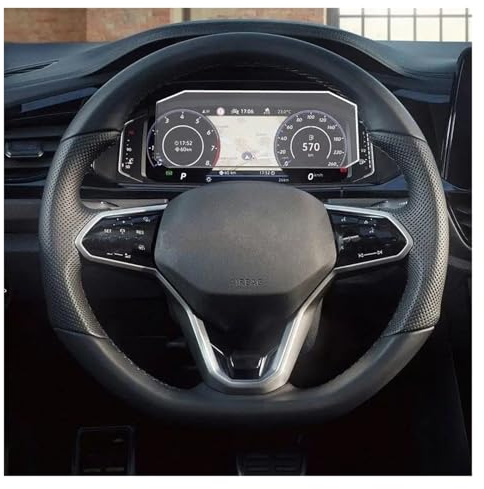 Hhfksci Navigation Cockpit Schutzfolie Für VW Für T-Roc 2022 Gehärtetem Glas Schutz Film Auto Radio GPS Navigation Bildschirm Innen