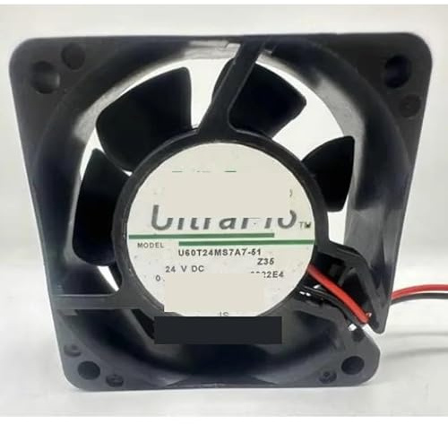 ZHCYAOZ Ventilador de refrigeración para NIDEC U60T24MS7A7-51 6025 6CM 24V 0.11A Ventilador silencioso frecuencia Variable 60 * 60 * 25MM