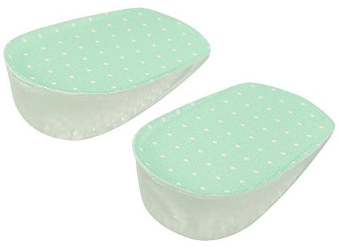 Adhésif Semelles Grandissantes en Silicone Gel Hauteur Augmentation Intérieur Talonnettes de Chaussures(3.5cm-Vert)
