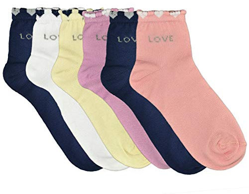 Fontana Calze, 12 paia di calze bimba in Cotone Filo di Scozia elasticizzato.