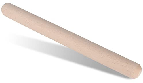 Solid Wood Rolling Pin for Home Ideal for Making Cakes, Pizzas, Kitchen Utensils 39cm