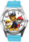 Taport® Montre à quartz avec bracelet en cuir bleu pour les fans de la Pat’Patrouille