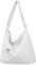 ZhengYue Damen Canvas Handtasche Schultertasche Casual Multifunktionale Umhängetaschen Groß für Schule Shopper Lässige täglich Weiß