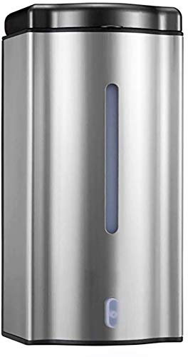 Distributeur de Savon Automatique,Distributeur de Savon Infrarouge Mural en Acier Inoxydable Capacité de 600 ML
