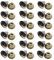CEEYSEE 36 Pezzi Campanellini Sonagli Piccoli Campanelle da Appendere Per Matrimoni, Porte, Collari Cani, Decorazioni Natalizie, Decorazioni Hallowmas(42 x 38 mm)