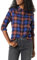 Amazon Essentials Chemise en Flanelle à Carreaux Légère, Manches Longues, Coupe Classique Femme, Multicolore Vitre, M