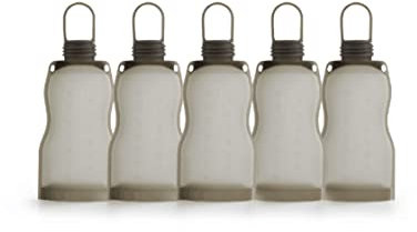 haakaa Bolsa de almacenamiento de leche multifuncional de silicona, 260 ml (paquete de 5)