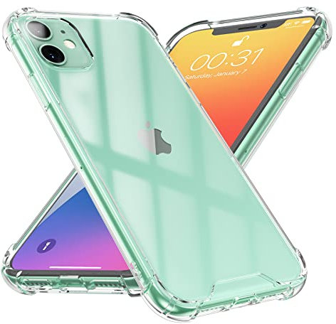NTG for iPhone 12 Case & iPhone 12 Pro Case Clear, Transparent Shockproof Bumpers Phone Cases for iphone 12 Case, Clear
