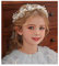 IYOU Hochzeit Haarstück Gold Perle Stirnband Braut Babys Der Atem Kristall Haarrebe zum Prinzessin Blumenmädchen und Brautjungfer (Gold)