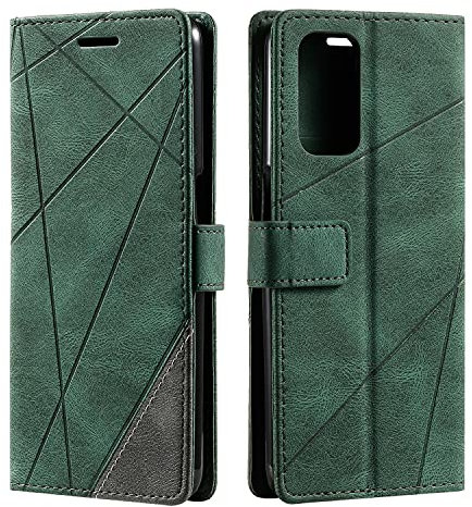 SONWO Coque pour Oppo A54 5G / Oppo A74 5G / Oppo A93 5G Etui en Cuir PU Portefeuille Housse Fermeture Magnétique und Flip pour Oppo A54 5G / Oppo A74 5G / Oppo A93 5G, avec Fermeture Magnétique, Vert