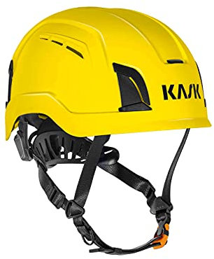 KASK Schutzhelm ZENITH X Air, Bauhelm, Kletterhelm, Arbeitshelm, Drehrad Gr. 52-63 cm, Belüftungsystem, Farbe:gelb