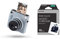 INSTAX Instax SQUARE SQ1 Automatic Exposure Instant Camera, Built-in Selfie Lens, Glacier Blue & SQUARE Monochrome Film, 10 Shot Pack, Suitable for SQ1, SQ6, SQ10, SQ20, SHARE SP-3